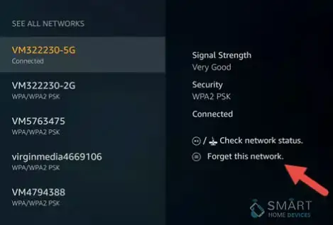 firestick wont connect to network