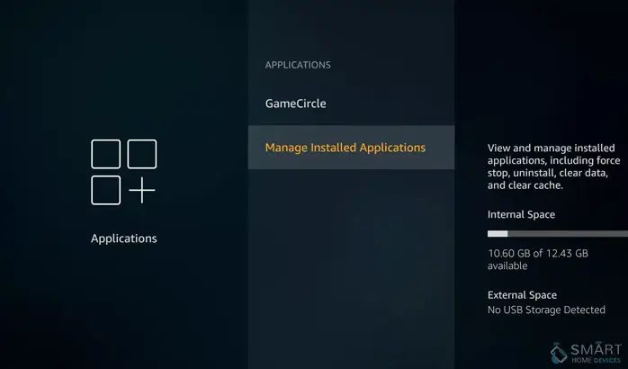 clear firestick cache