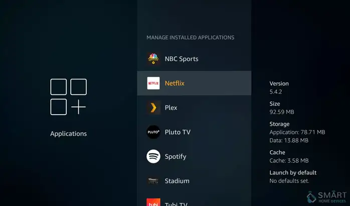 fire tv clear cache