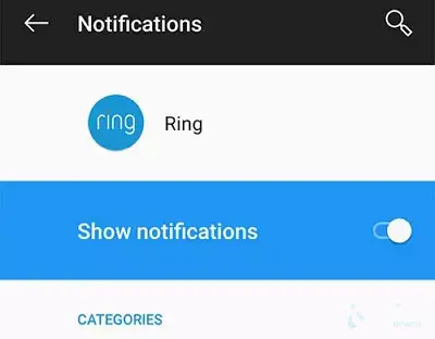 ring notifications not working android