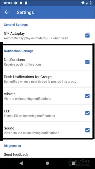 not getting ring.notifications on android