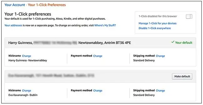 amazon change default credit card