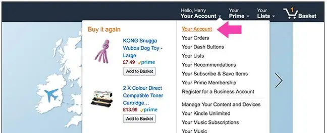 amazon change default payment