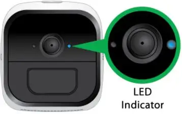 arlo camera flashing blue
