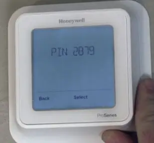 honeywell t6 unlock code