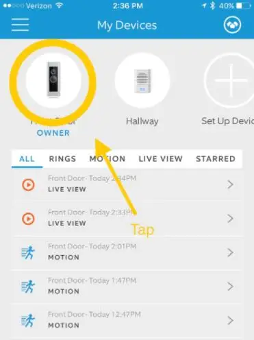 Get Ownership of a Ring Device