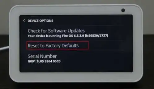 echo 5 screen flickering