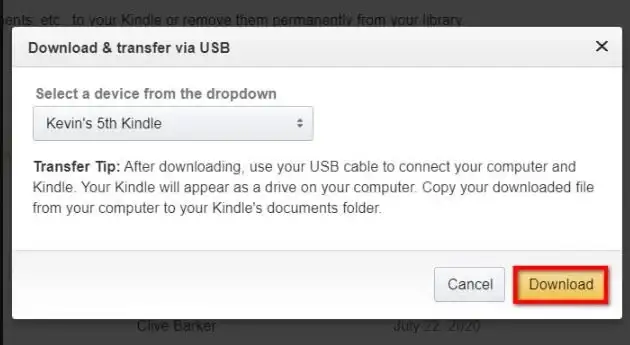 Convert a Kindle Book to PDF